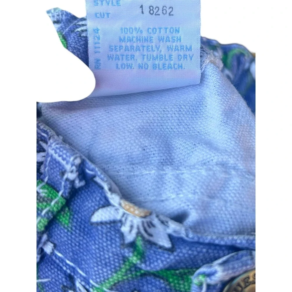 VTG Guess Floral Daisies Baby Toddler Denim Skirt Size 3T Cotton HTF Made in USA